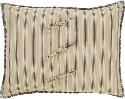 VHC Brands Farmhouse Bedding-Sawyer Mill™ Sham, Standard 21x27, Charcoal Grey
