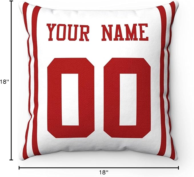ANTKING Throw Pillow San Francisco Custom Any Name and Number for Men Women Boy Gift