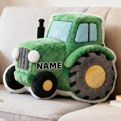 Custom Tractor Shaped Pillow Personalized Double-Sided Printed Cute Pillow Customized Christmas Party Commemorative Gift Sofa Decorative for Boys and Girls 8-32in