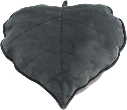 Cyprinus Carpio 3D Leaf Shape Household Pillow Cushion Sofa Lumbar Pillow Household Throw Pillow Decoration 20 * 20 Inch (Dark Grey)