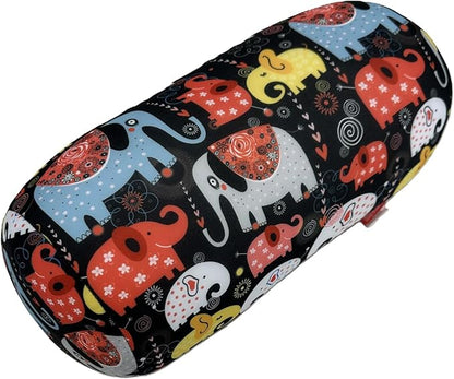 Bookishbunny Microbead Cylinder Bolster Roll Pillow 13" x 7" (Elephant)