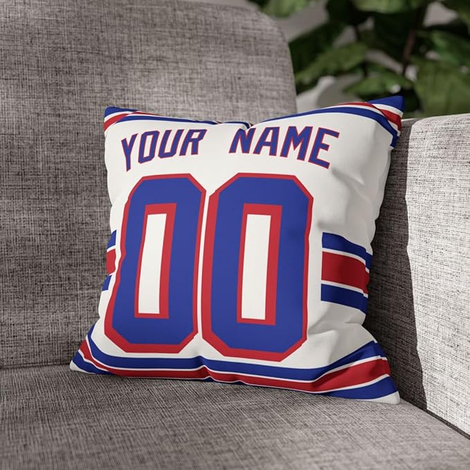 ANTKING New York R Throw Pillow Personalized Custom Any Name and Number for Men Women Boy Gifts