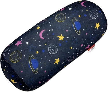 Bookishbunny Microbead Cylinder Bolster Roll Pillow 13" x 7" Various Patterns (Sky)