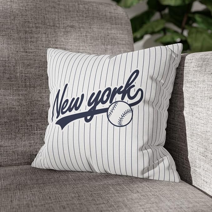 ANTKING New York Throw Pillow 2 Packs Custom Name and Number for Men Women Boy Personalized Gifts