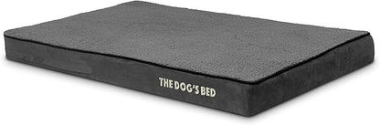 The Dog’s Bed Orthopedic Memory Foam Dog Bed Mattress, Plush Fabric, Grey Plush, XL, 4-Inch