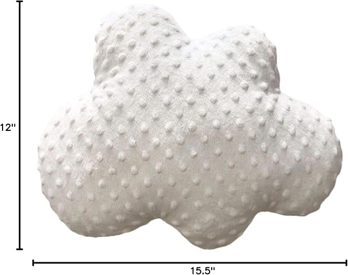 Snuggle Stuffs Cloud Minky Dot 15" Throw Pillow