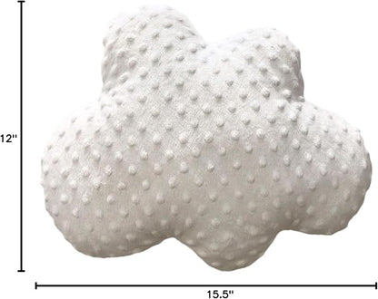 Snuggle Stuffs Cloud Minky Dot 15" Throw Pillow