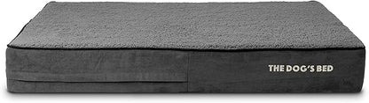 The Dog’s Bed Orthopedic Memory Foam Dog Bed Mattress, Plush Fabric, Grey Plush, XL, 6-Inch
