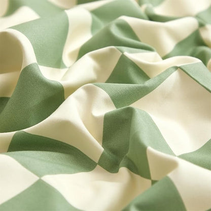 Houseri Sage Green White Plaid Comforter Full Size Light Green Bedding Comforter Sets for Teen Boys Girls Full Grass Green and Beige Buffalo Plaid Comforters Checkerboard Gingham Dorm Bedding Set Full