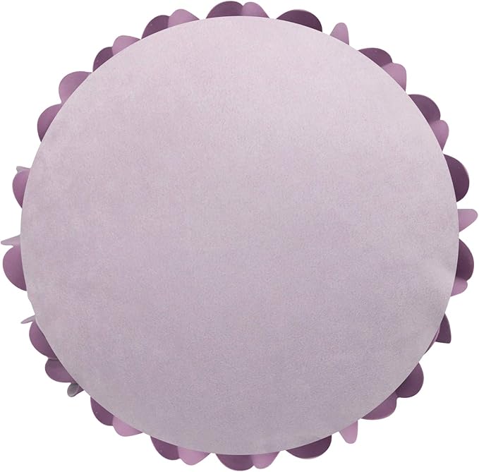 Contempo Lifestyles Flower Pillow – Decorative Pillow 3D Round Throw Pillows for Home Décor – Handmade Sweetheart Flower Pillow for Bed & Couch-Sunflower Pillow - 16 Inch Lilac