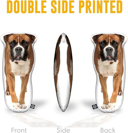 All About Vibe Custom Pet Pillow, 3D Printed Personalized Dog Shaped Pillow - 22" Medium