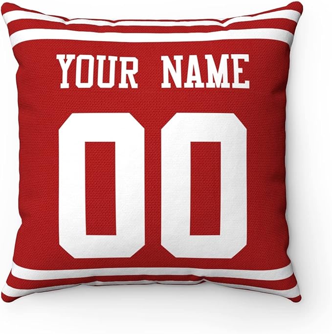 ANTKING Throw Pillow 2 Packs Custom Any Name and Number for Men Women Boy Gift