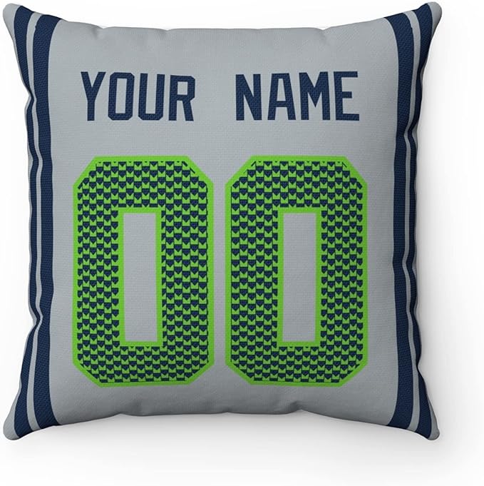 ANTKING Throw Pillow Seattle Custom Any Name and Number for Men Women Boy Gift