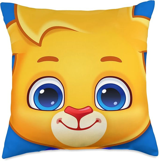 Lucas Brings Smiles to Kids | Official Lucas & Friends Throw Pillow