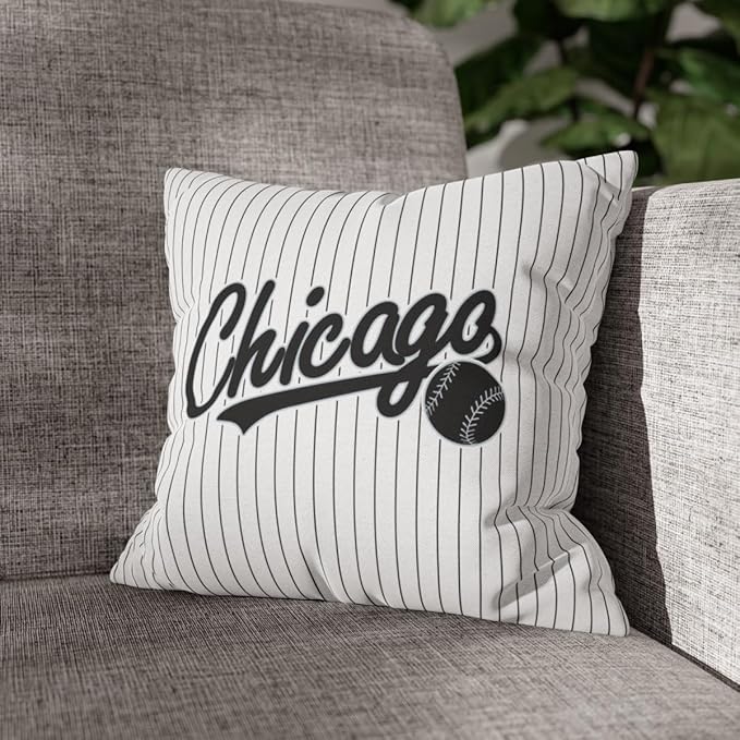 ANTKING Chicago Throw Pillow Custom Name and Number for Men Women Boy Personalized Gift