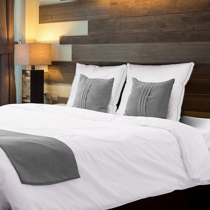 Utopia Bedding Bed Pillows for Sleeping European Size (White), Set of 2, Soft & Fluffy Pillow with Down Alternative Filling, Cooling, Hotel Quality, Gusseted Pillow for Back, Stomach or Side Sleepers