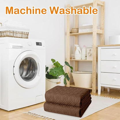 hyha Waterproof Dog Bed Blanket, Soft Pet Blankets, Waterproof Couch Cover for Dogs, Reversible Sofa Covers Washable for Furniture (68x82 Inch, Brown/Brown)