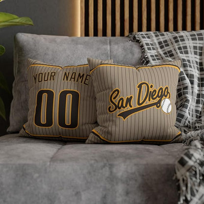 ANTKING San Diego Throw Pillow Custom Name and Number for Men Women Boy Personalized Gift
