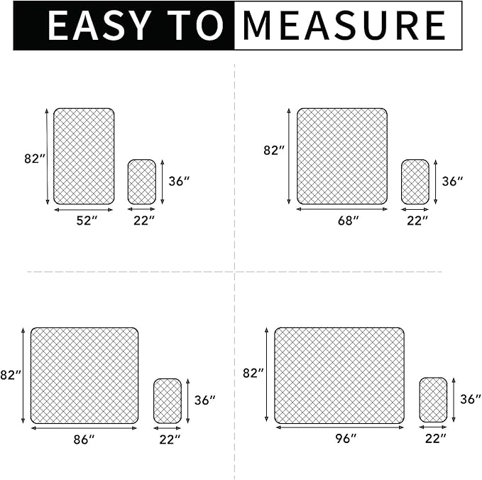 Easy-Going 100% Waterproof Dog Bed Cover, Non-Slip Pet Blanket for Furniture, Washable Couch Cover, Repleasement Sofa Cover (52x82 in,Chocolate)