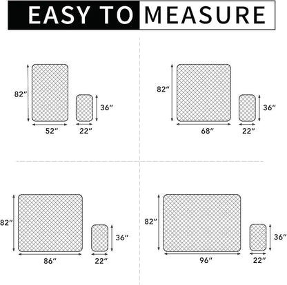 Easy-Going 100% Waterproof Dog Bed Cover, Non-Slip Pet Blanket for Furniture, Washable Couch Cover, Repleasement Sofa Cover (52x82 in,Chocolate)