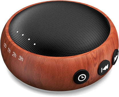 SoundMe Small Sound Machine Brown Noise Machine 30 Soothing Natural Sounds Rain Fan Pink White Noise Machine for Baby Kids Adults with 36 Volume Control Powered by AC or USB Sleep Timer