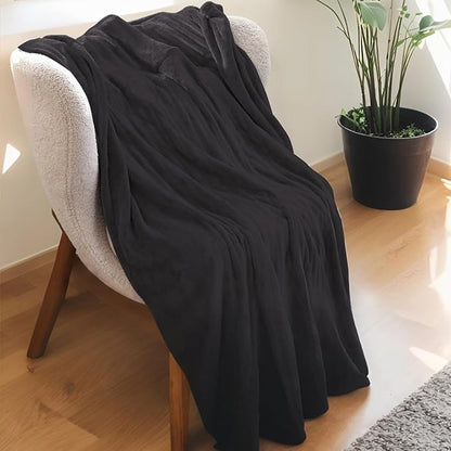 Electric Heated Blanket 50"x60" Throw Size Flannel Heated Blanket, Cozy & Warm for All Night, 5 Heat Settings & 3 Hours Auto Off, Machine Washable,Iron Grey