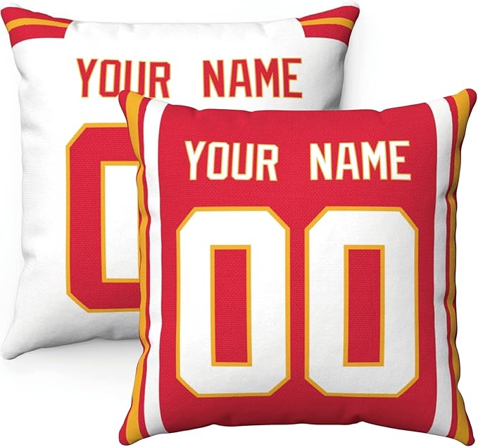ANTKING Throw Pillow 2 Packs Custom Any Name and Number for Men Women Boy Gift