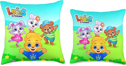 Lucas & Friends by RV AppStudios | Kids Popular Characters Throw Pillow