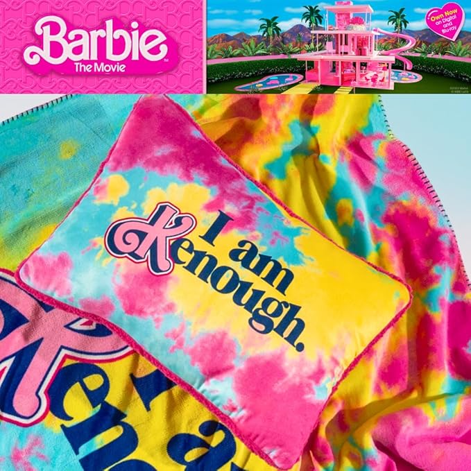 Franco Barbie Movie Luxe Super Soft Plush Sherpa Decorative Pillow 20" Inch (Officially Licensed Product)