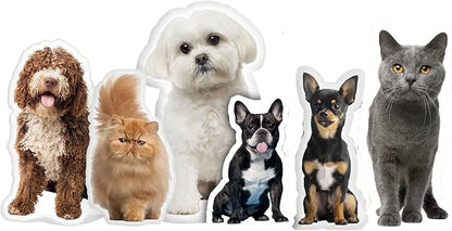 Custom Pet Shaped Pillows, Personalized Funny Pillow with Pet/Picture/People, Double Side 3D Printing Photo, for Birthday, Thanksgiving, Christmas, Halloween (26 inches01)