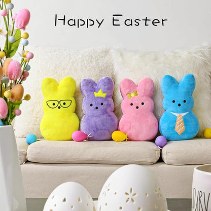 Easter Bunny Rabbit Throw Pillow: Ultra Soft Plush Bunny Shaped Cushions Easter Throw Pillows, Cute Fluffy Peep Bunny Pillows, Spring Easter Decoration for Home, Bedroom, Living Room, Sofa and Couch