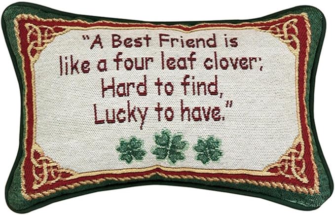 Manual 12.5 x 8.5-Inch Decorative Throw Pillow, Irish Treasures Best Friend