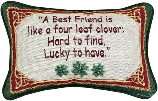 Manual 12.5 x 8.5-Inch Decorative Throw Pillow, Irish Treasures Best Friend