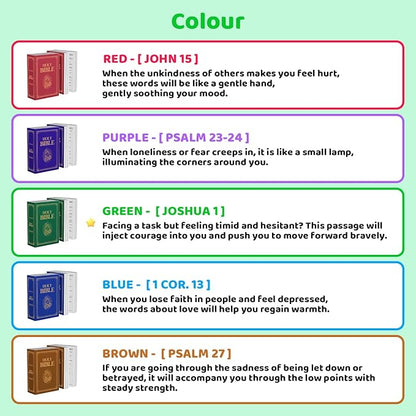 Holy Bible Pillow, Bible Pillow Book Plush That Opens, Home Aesthetic Room Decorative, Soft Stuffed Pillows, Christmas Cartoon Throw Pillows (Green)