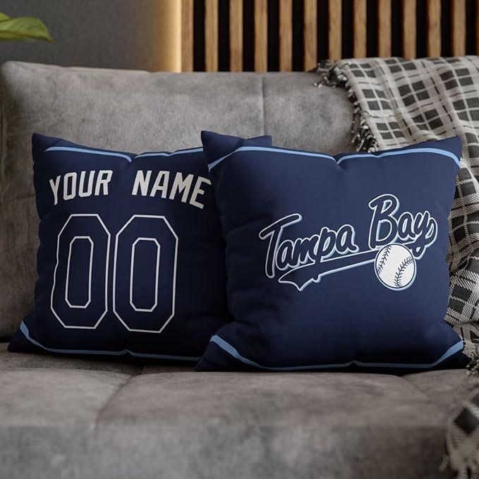 ANTKING Tampa B Throw Pillow Custom Name and Number for Men Women Boy Personalized Gift