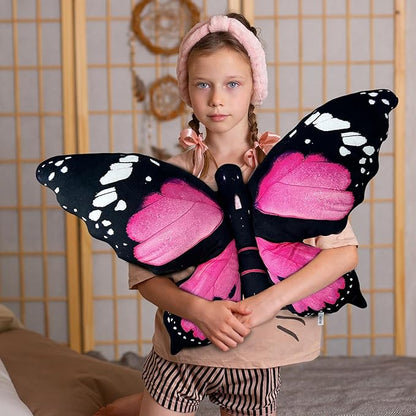 Butterfly Decorations Pillow Decorative Throw-Pillow Stuffed Animal Plush Gifts for Women Decor for Room Home Garden 24.4" x 16.5"