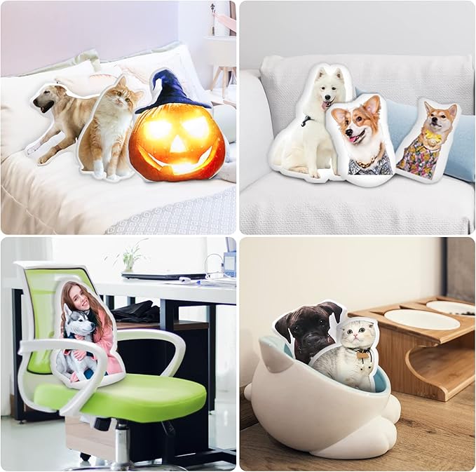 Personalized Shaped Pillow, Custom Double-Sided 3D Printing Pillow, Gifts for Birthday/Mother's/Father's/Christmas/Thanksgiving/Valentine's Day (28inches)