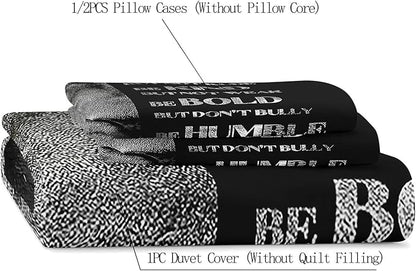 VIVIHOME 3PCS Inspirational Lion Bedding Set, Duvet Cover Queen, African Safari Wild Animal Black Bedding, Quilt Comforter Cover, College Apartment Decor, Modern Bedroom Decor for Men, 2 Pillowcases