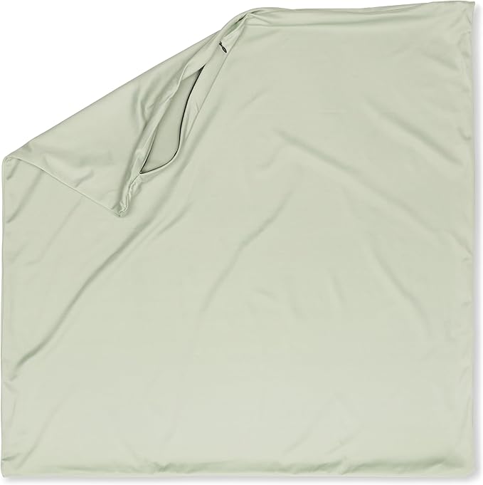 PILLOWY 20"x20" Throw Pillowcases (Cover Only) - 85/15 Nylon, Spandex - Luxurious, Silky, Stretchy & Soft - 1Pcs Solid Color - A Perfect Choice for Couch Chairs Sofa Bed Adult/Kids Bedroom, Cadet Grey