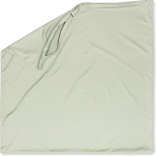 PILLOWY 20"x20" Throw Pillowcases (Cover Only) - 85/15 Nylon, Spandex - Luxurious, Silky, Stretchy & Soft - 1Pcs Solid Color - A Perfect Choice for Couch Chairs Sofa Bed Adult/Kids Bedroom, Cadet Grey