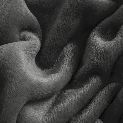 BEDELITE Flannel Sheets Queen Size Dark Grey - Super Soft Fleece Sheets Set Fluffy Extra Plush, 4 Piece(Include Fitted Sheet, Flat Sheet, 2 Pillowcases)