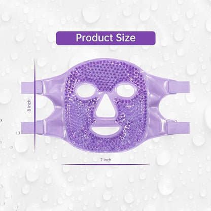 ZNÖCUETÖD Face Ice Mask Facial Ice Packs Gel Hot Cold Compress for Post Oral, Dental, Nose,Facelift Plastic Cosmetic & Laser Surgery Recovery Puffiness Swelling Dark Circles & Headaches Gift for Women