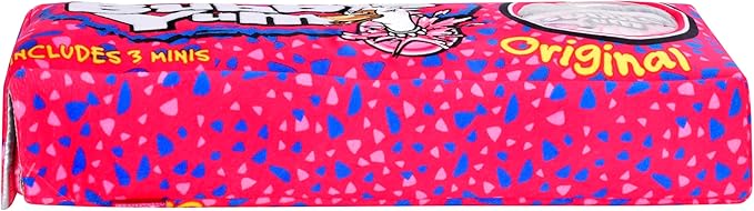 iscream Bubble Yum Package 17" x 6" Pillow Set with Three Bubblegum Pieces in Plush Wrappers