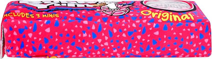 iscream Bubble Yum Package 17" x 6" Pillow Set with Three Bubblegum Pieces in Plush Wrappers