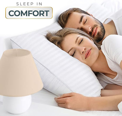 Utopia Bedding Bed Pillows for Sleeping King Size (White), Set of 2, Down Alternative Pillow for Sleeping, Cooling Hotel Quality Pillow Set for Back, Stomach or Side Sleepers