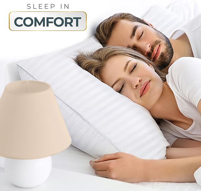 Utopia Bedding Bed Pillows for Sleeping European Size (White), Set of 2, Down Alternative Pillow for Sleeping, Cooling Hotel Quality Pillow Set for Back, Stomach or Side Sleepers