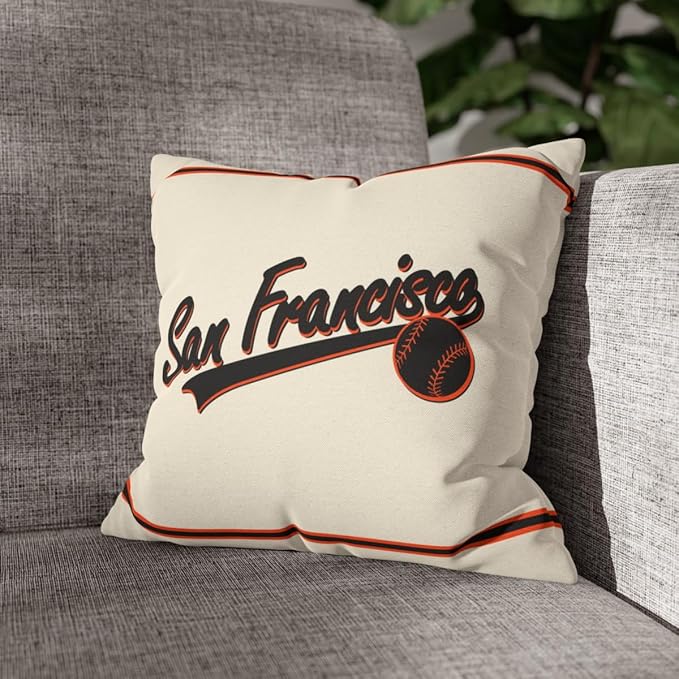 ANTKING San Francisco Throw Pillow Custom Name and Number for Men Women Boy Personalized Gift