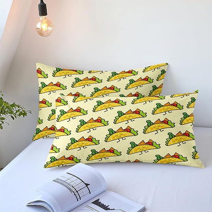 Cute Sandwich Comforter Set Queen Size, Food Themed Microfiber Bedding Set, Cartoon Lovely Bedroom Decor, 90'' x 90'' Yellow