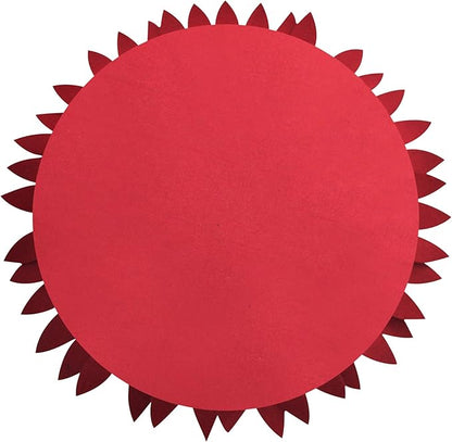Contempo Lifestyles 3D Daisy Flower Pillow - Patented Design, Couch & Bed Decor, Burgundy (18" Flower, 16" Pillow with Insert)