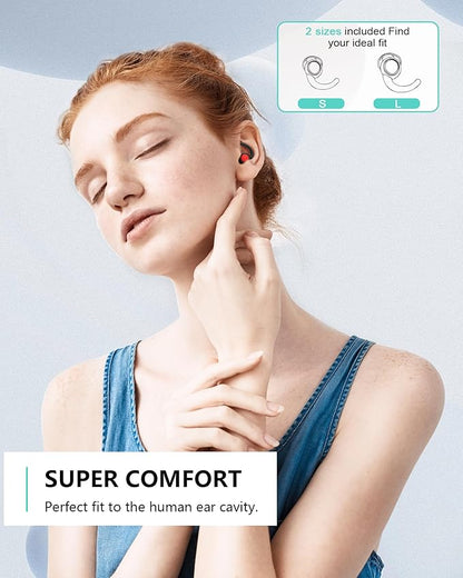 Reusable Ear Plugs for Sleeping, Noise Reduction, Concerts, Travel, Work,